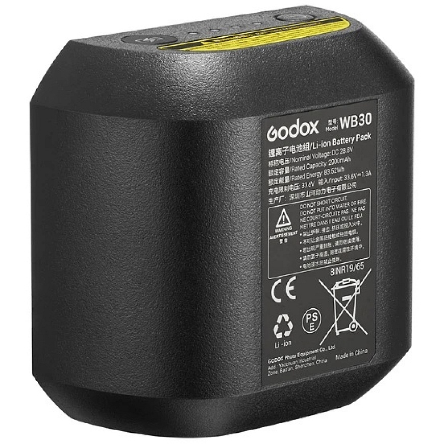 Zibspuldža akumulators - Godox WB30 2900 mAh 28,8 V litija jonu akumulators AD800Pro modeļiem