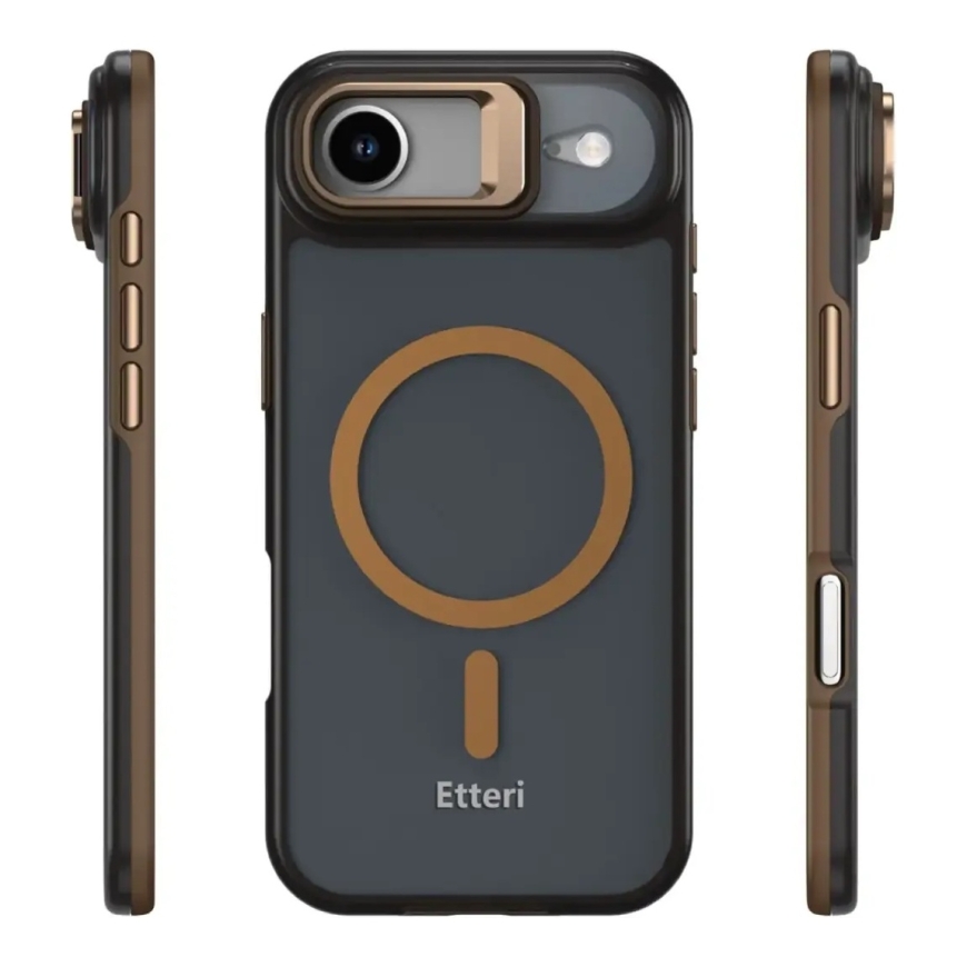 Etteri Morning Fog phone case with MagSafe support for iPhone 17 Air brown – 3