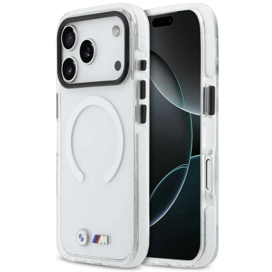 BMW M löögikindel metallist logo "MagSafe" kate iPhone 17 Pro - läbipaistev
