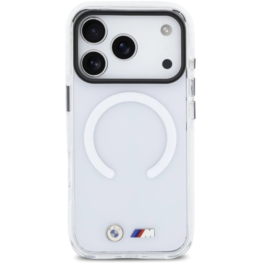 BMW M iskunkestävä metallilogo "MagSafe" -kuori iPhone 17 Pro:lle - läpinäkyvä – 3