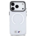 BMW M triecienizturīgs metāla logotipa "MagSafe" apvalks iPhone 17 Pro - caurspīdīgs BMW M triecienizturīgs metāla logotipa "MagSafe" apvalks iPhone 17 Pro - caurspīdīgs