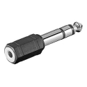 Wentronic Audio Adapter 3.5 mm to 6.35 mm Jack, 2 Channels "Goobay".