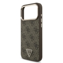 Guess 4G Strass Triangle Logo Kultakehyksinen puhelinsuojus MagSafe-tuesta iPhone 18 Pro Max ruskea Guess 4G Strass Triangle Logo Kultakehyksinen puhelinsuojus MagSafe-tuesta iPhone 18 Pro Max ruskea