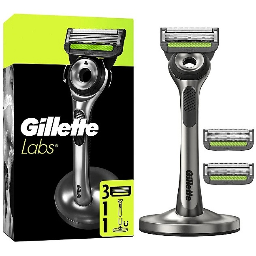 Gillette Labs Skustuvas Vyrams + 3 skutimosi galvutės, magnetinis stovas – 2