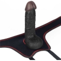 LOVETOY Easy Strapon Set 7.0'' Juodas LOVETOY Easy Strapon Set 7.0'' Juodas