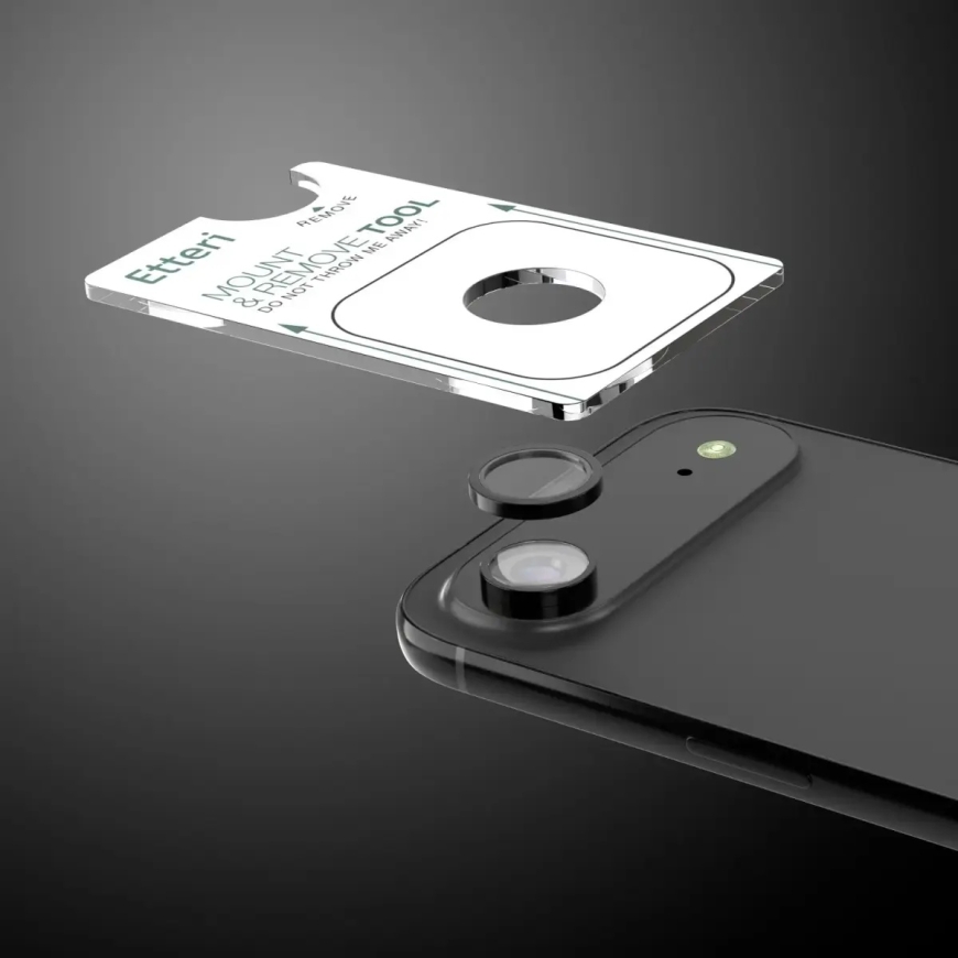Etteri fotoaparato objektyvo apsaugas iPhone 17 Air juodas – 3