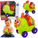 Lean Toys Sensorinis vabalas ant ratukų Žalias Lean Toys Sensorinis vabalas ant ratukų Žalias