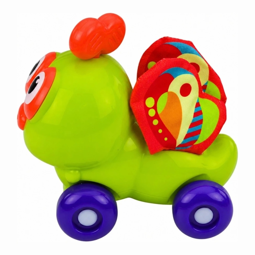 Lean Toys Sensora vabole uz ritentiņiem Zaļš – 5