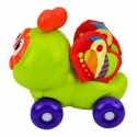 Lean Toys Aistillinen kovakuoriainen pyörillä Vihreä Lean Toys Aistillinen kovakuoriainen pyörillä Vihreä
