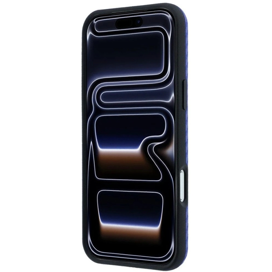 BMW M Carbon Metal Logo MagSafe dėklas, skirtas iPhone 17 Pro / 18 Pro - Mėlyna – 5