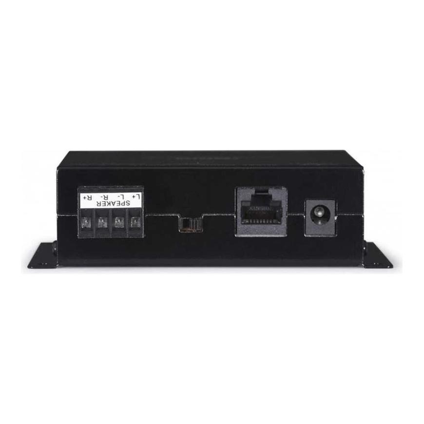 Fonestar WA-2150 – kompakti D-luokan Hi-Fi stereoasennusvahvistin, 2 x 15 W RMS @ 4 Ω, 1 linjasisääntulo, 1 mikrofonisisääntulo, – 3