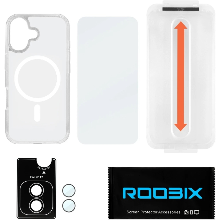 Case - Roobix 3-in-1 Combo Kit iPhone 17 MagSafe, Glass, Lens Protection – 4