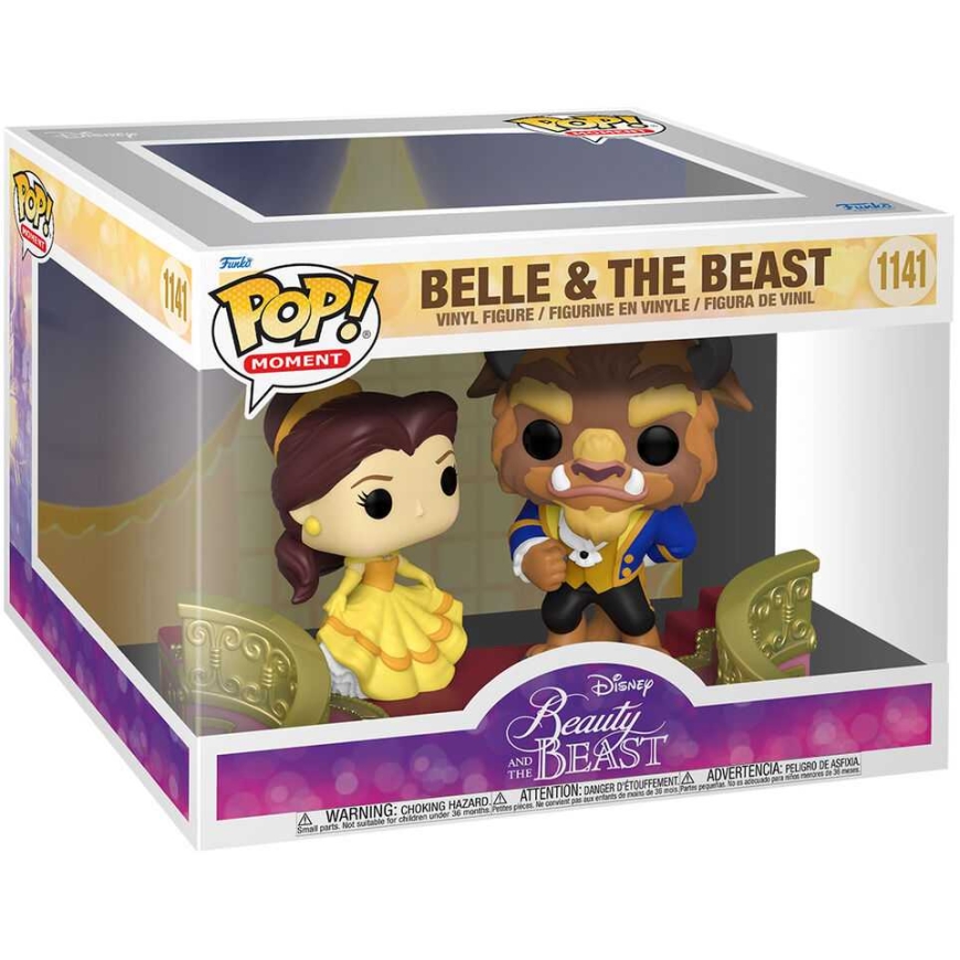 FUNKO POP! Vinyylihahmo: Disney: Kaunotar ja hirviö - Belle ja Hirviö, ~9 cm – 2