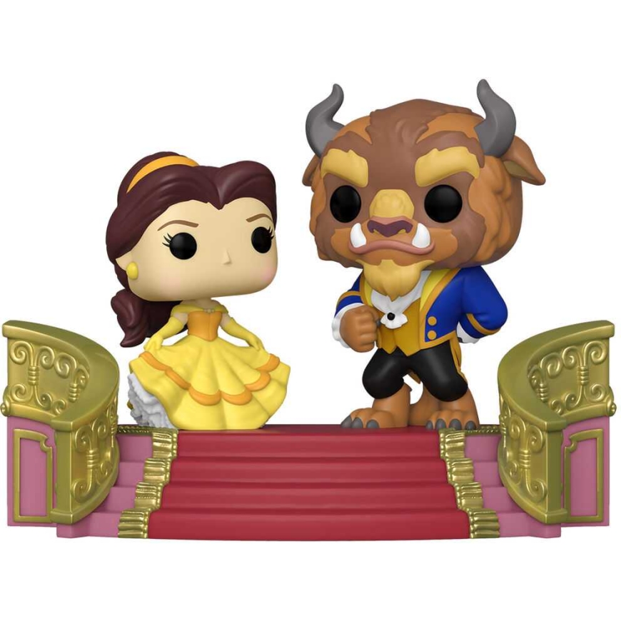 FUNKO POP! Vinyylihahmo: Disney: Kaunotar ja hirviö - Belle ja Hirviö, ~9 cm – 3
