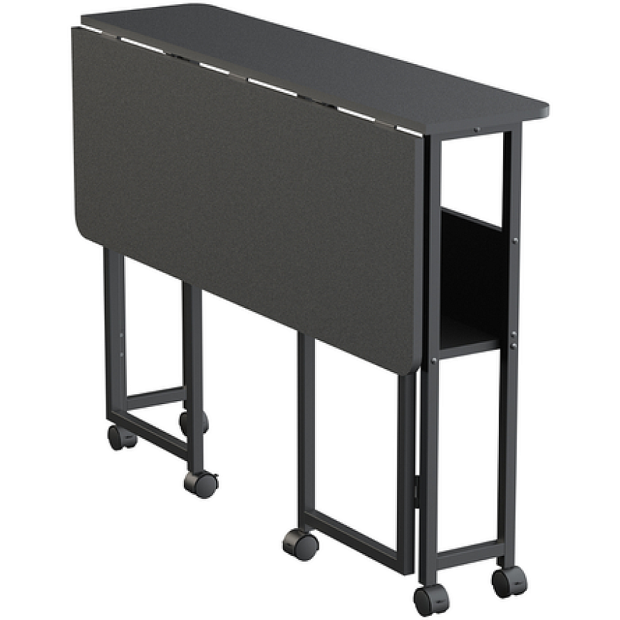 Spacetronik Saliekamais mobilais galdiņš, virsmas izmērs 120x58 cm, melns – 3