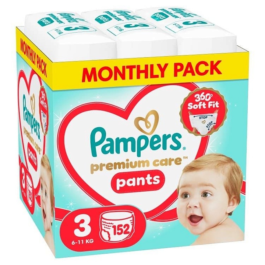 Подгузники Pampers Pants 3-й размер 6-11 кг 152 шт. 80894764 (8006530315869)