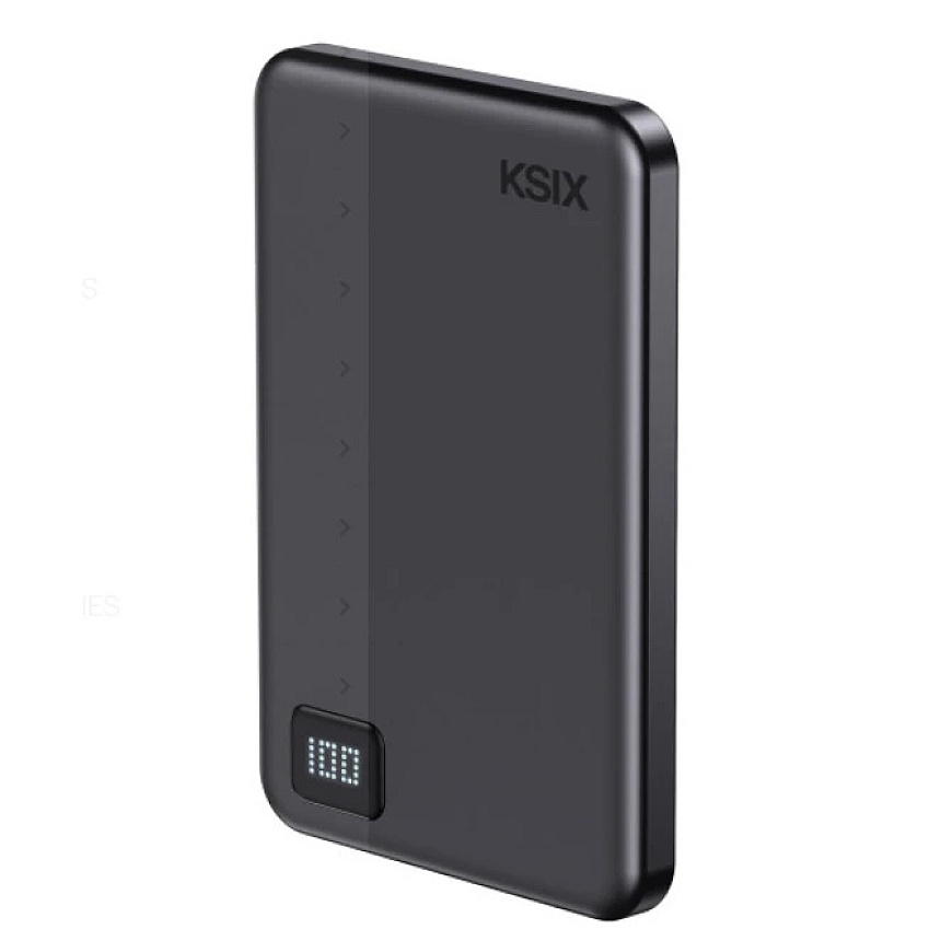 Išorinė baterija - KSIX MagSlim 5 000 mAh USB-C PD 20 W Juoda – 3