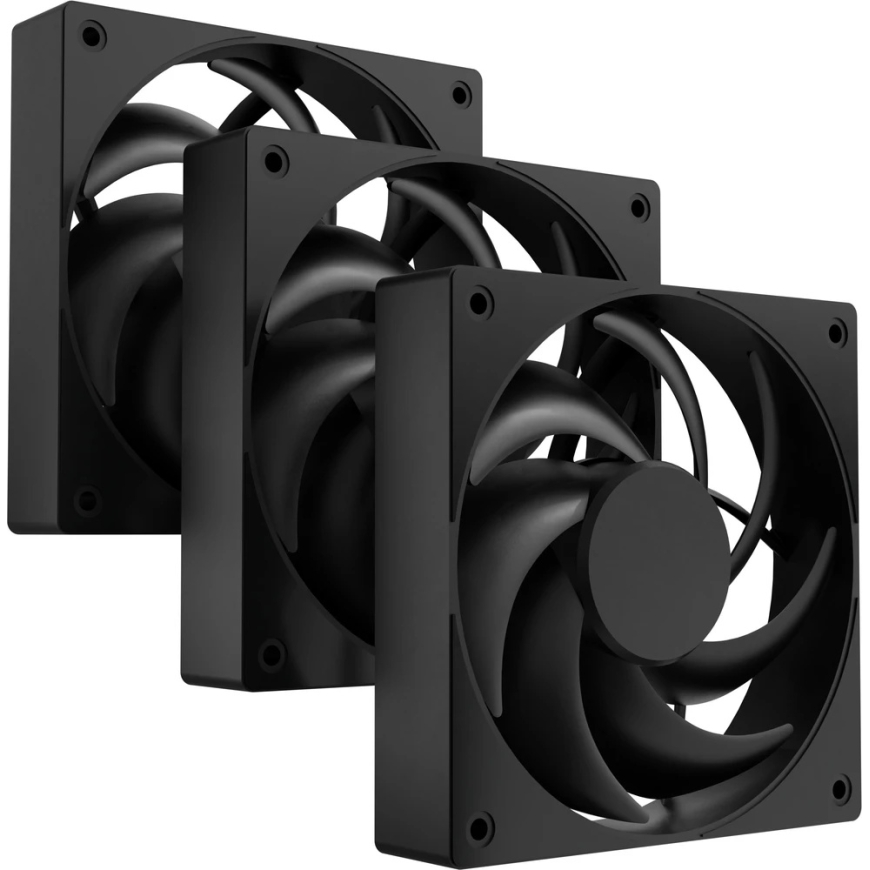 Fury SAI S12 PWM juoda - 3 ventiliatorių rinkinys