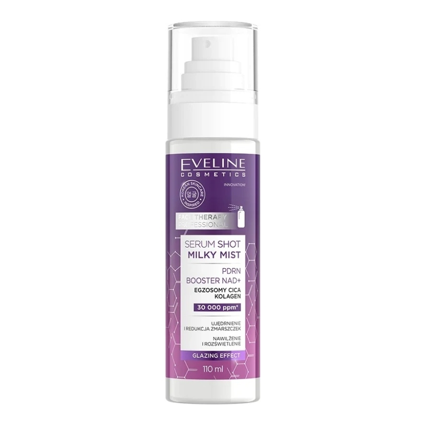 Спрей-серум для лица Eveline Cosmetics Serum Shot Milky Mist PDRN Booster NAD+, 110 мл
