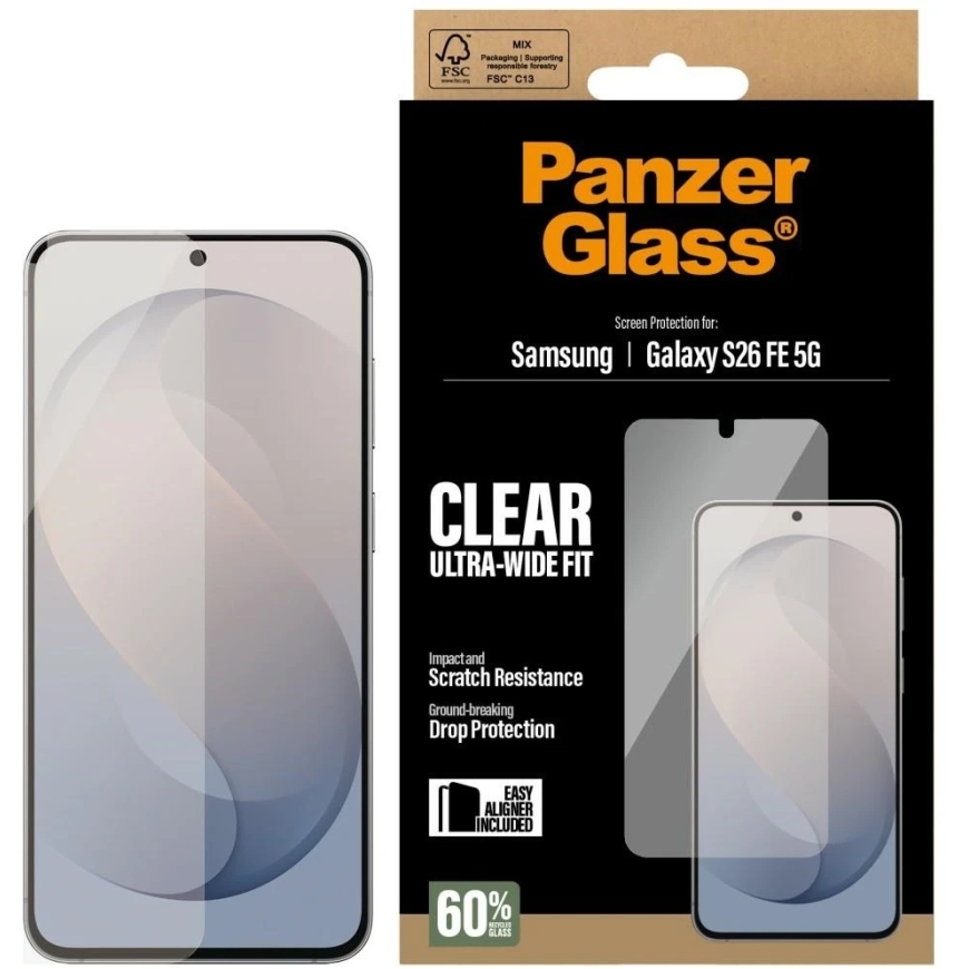 Panzer Glass PanzerGlass Ultra-Wide Fit antibacterial screen protector with applicator for Samsung Galaxy S26 FE – 2