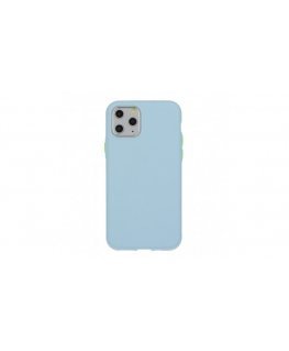 Mocco Soft Cream Silicone Back Case for Apple iPhone 12 Pro Max Blue