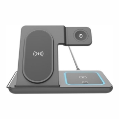 TA-WPC31A-01-BK 3-in-1 foldable wireless charger stand, 15 W, Apple watch, black |