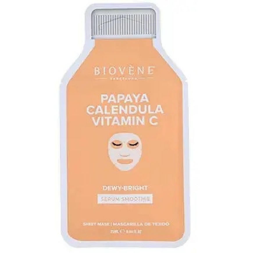 Biovène Dewy Bright Mask - Šviesinanti audinių kaukė 25ml