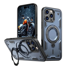 Hybrid Armor Trendy maciņš ar MagSafe atbalstu telefonam iPhone 16 Pro zils