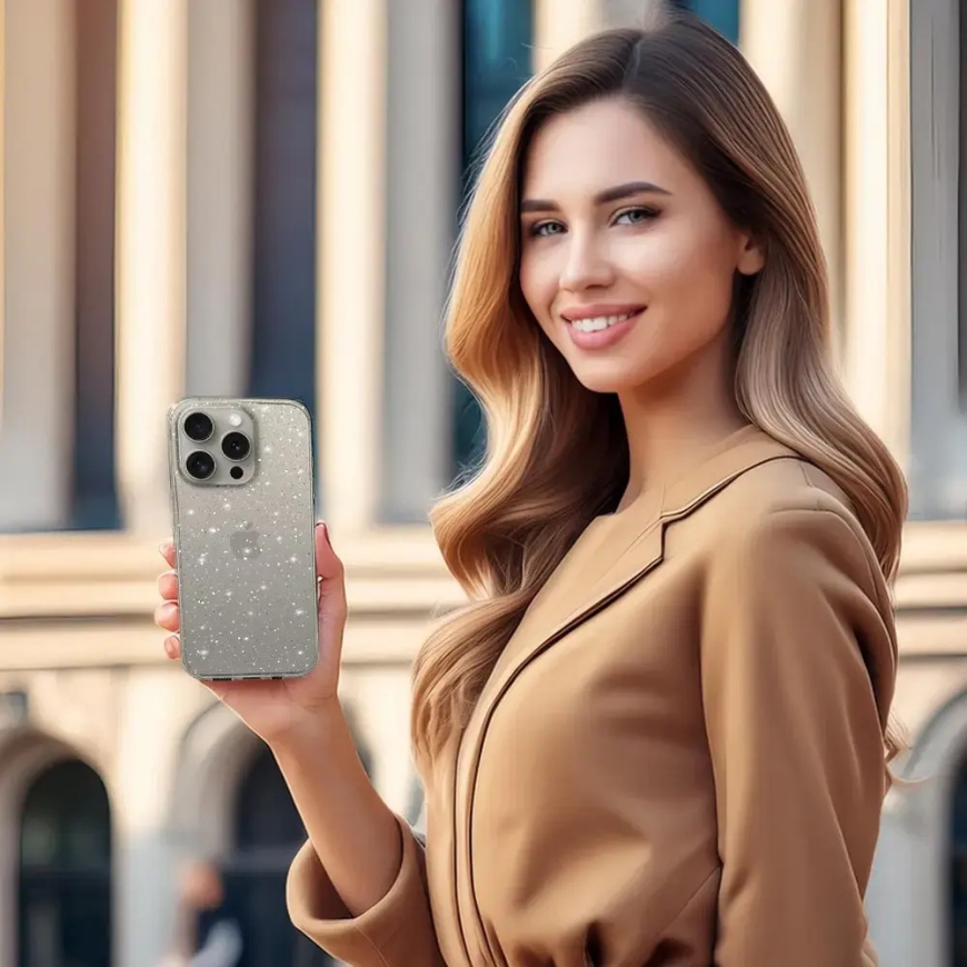 Crystal Glitter maciņš telefonam iPhone 11 Pro sudraba krāsā – 4