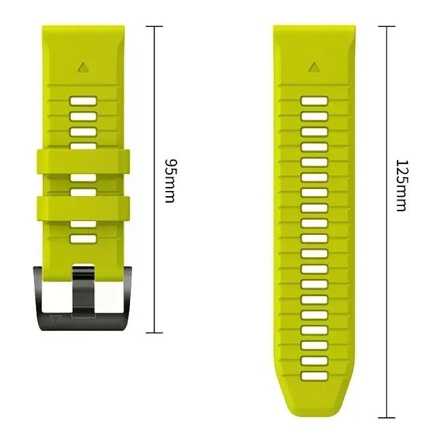 TECH-PROTECT ICONBAND PRO GARMIN FENIX 5 / 6 / 6 PRO / 7 / 8 / 8 PRO / E / 9 / 9 PRO (47 MM) LIME/BLACK – 4