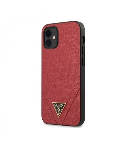 Guess GUHCP12SVSATMLRE Saffiano Hard back cover case for Apple iPhone 12 mini Red – 2