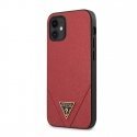 Guess GUHCP12SVSATMLRE Saffiano Hard back cover case for Apple iPhone 12 mini Red Guess GUHCP12SVSATMLRE Saffiano Hard back cover case for Apple iPhone 12 mini Red