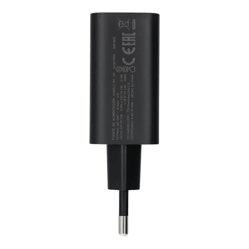 Motorola MC309 kelioninis įkroviklis | 30W | PD | USB-C | juodas – 2