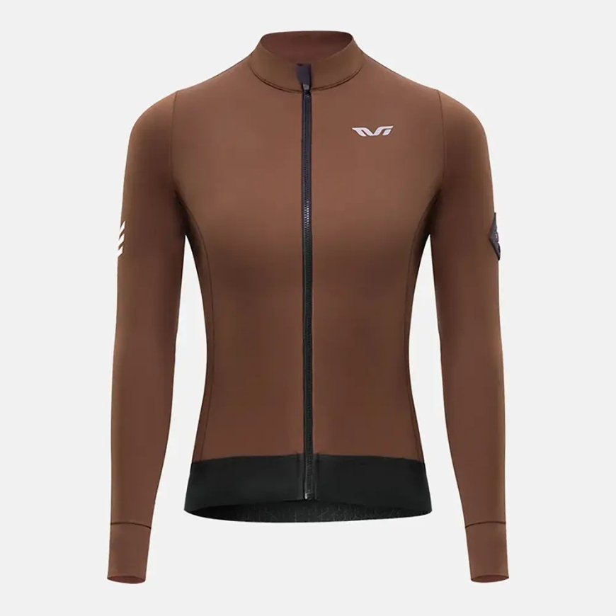 Rockbros YDWT006 TVI sieviešu velosipēda krekls izolēts rudens/ziema M - brūns – 2