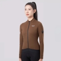 Rockbros YDWT006 TVI women's cycling jersey insulated autumn/winter M - brown Rockbros YDWT006 TVI women's cycling jersey insulated autumn/winter M - brown