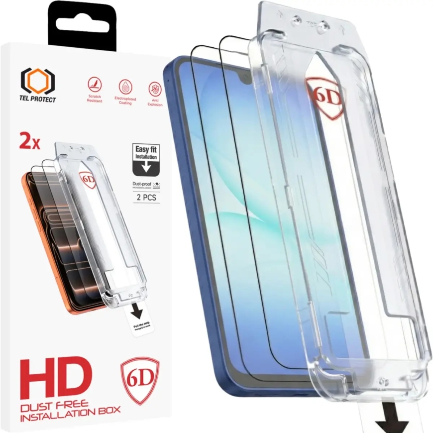 Защитное стекло Tel Protect Dust-Free Easy Fit Full Glue 6D для Samsung Galaxy A16 4G (A165) | Galaxy A16 5G (A166) | Galaxy A17