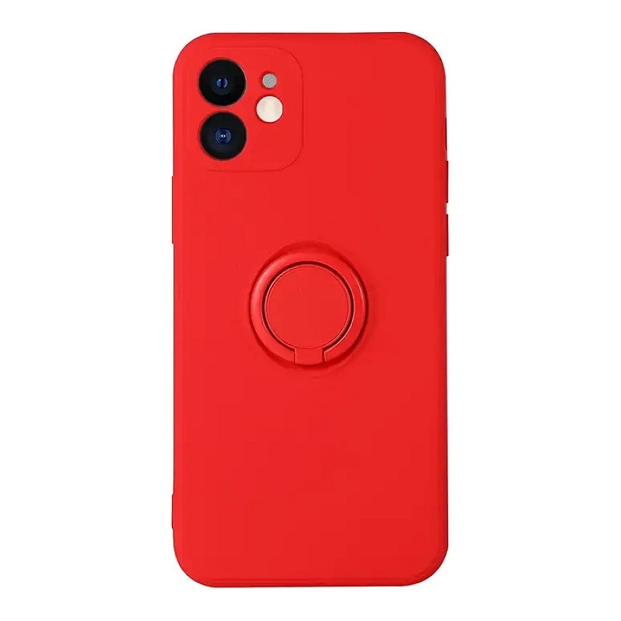 Vennus Silicone Ring phone case with stand for iPhone 11 Pro red – 3