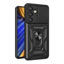 Hybrid Armor Camshield maciņš ar statīvu telefonam Samsung Galaxy S25 (S931) melns (ar kameras aizsargu) Hybrid Armor Camshield maciņš ar statīvu telefonam Samsung Galaxy S25 (S931) melns (ar kameras aizsargu)