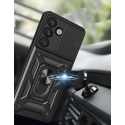 Hybrid Armor Camshield phone case with stand for Samsung Galaxy S25 (S931) black (with camera lens protection) Hybrid Armor Camshield phone case with stand for Samsung Galaxy S25 (S931) black (with camera lens protection)
