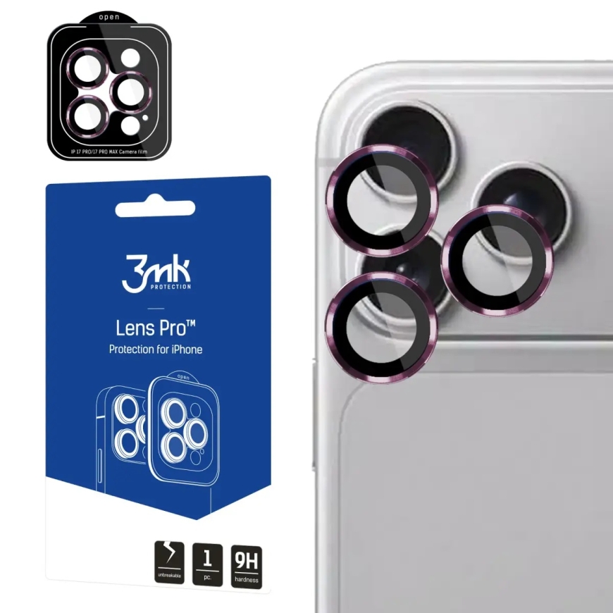 3mk Lens Protection Pro kameran linssisuojus iPhone 18 Pro:lle | iPhone 18 Pro Maxille