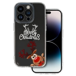 TEL PROTECT Christmas maciņš telefonam iPhone 13 Pro Max caurspīdīgs (dizains 1)