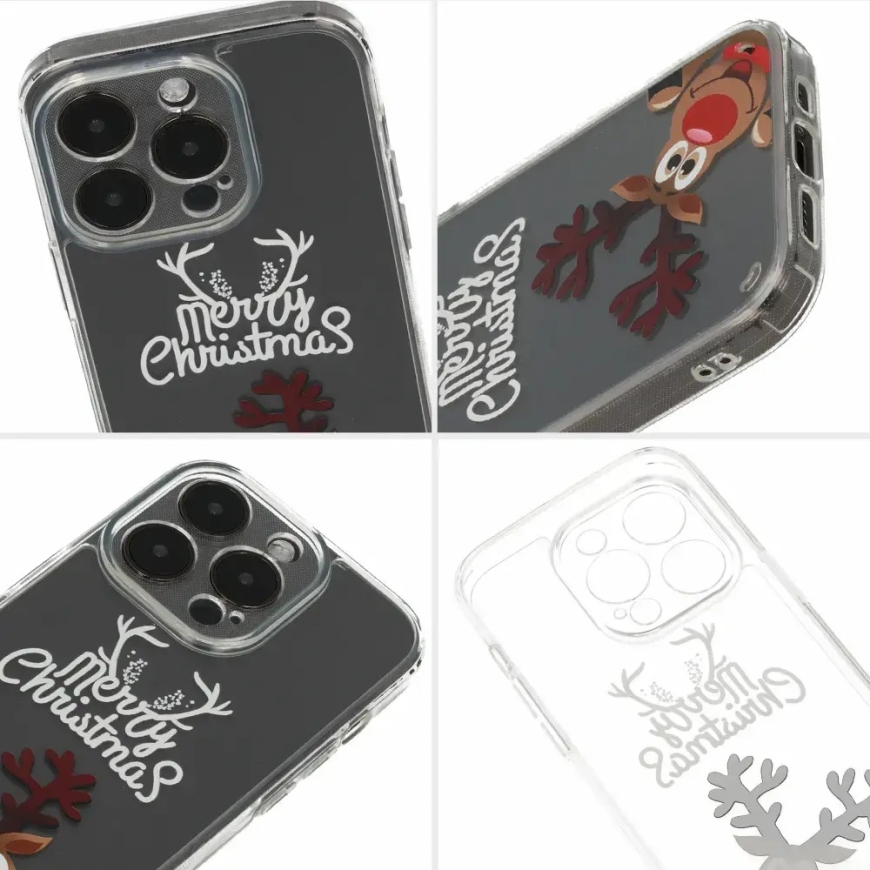 TEL PROTECT Christmas чехол для телефона iPhone 13 Pro Max прозрачный (дизайн 1) – 4