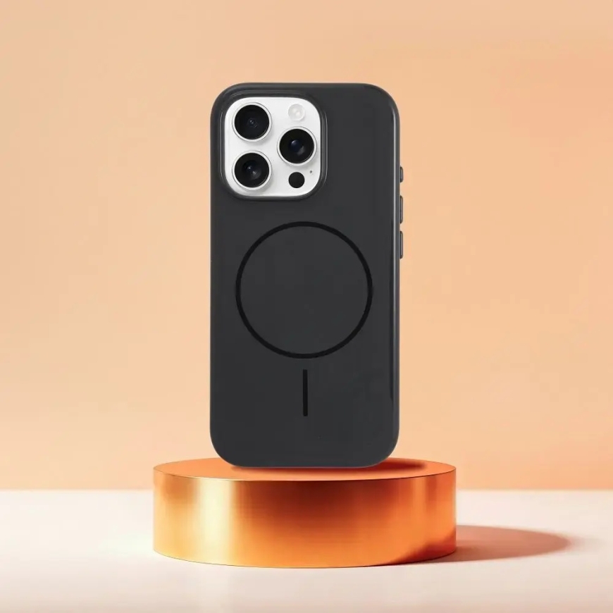 Glossy Mag maciņš ar MagSafe atbalstu telefonam iPhone 17 Pro Max melns – 5