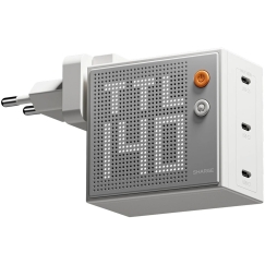 SHARGE Pixel 140 GaN laadija, 140W, 3x USB-C, dot matrix ekraan - valge