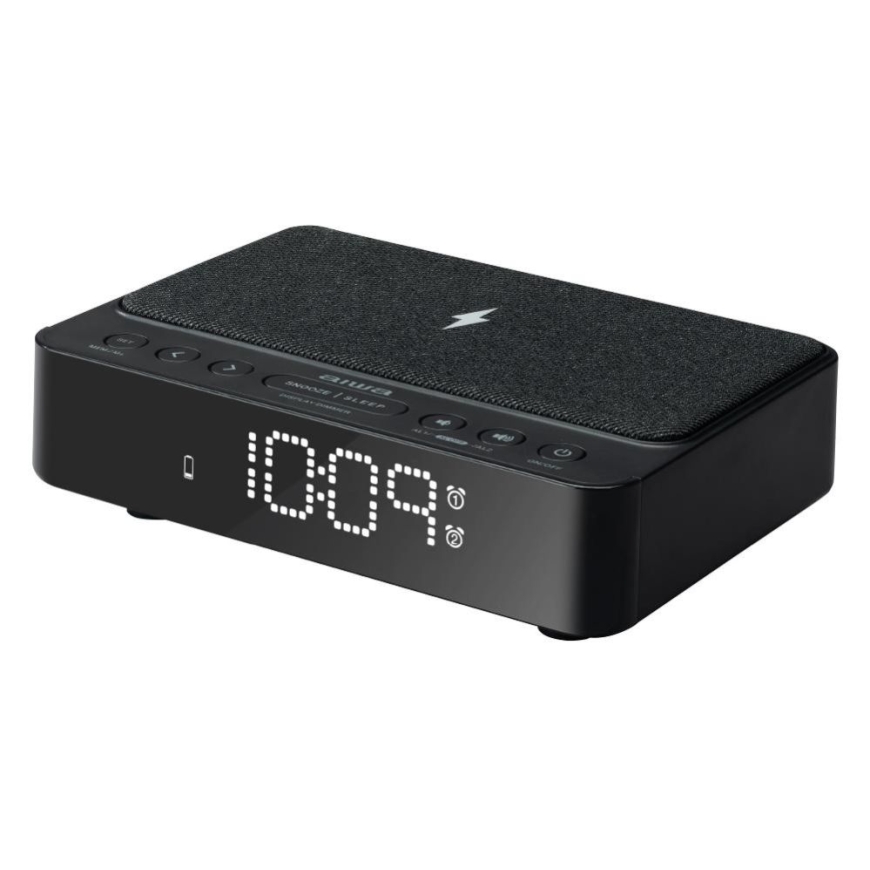 AIWA digitālais radioaparāts ar LED displeju FM/PLL melns CR-30/BK (8435256810981)
