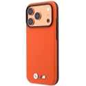BMW M Quadrille Kevlar Metal Logo MagSafe vāciņš iPhone 18 Pro Max, oranžs BMW M Quadrille Kevlar Metal Logo MagSafe vāciņš iPhone 18 Pro Max, oranžs