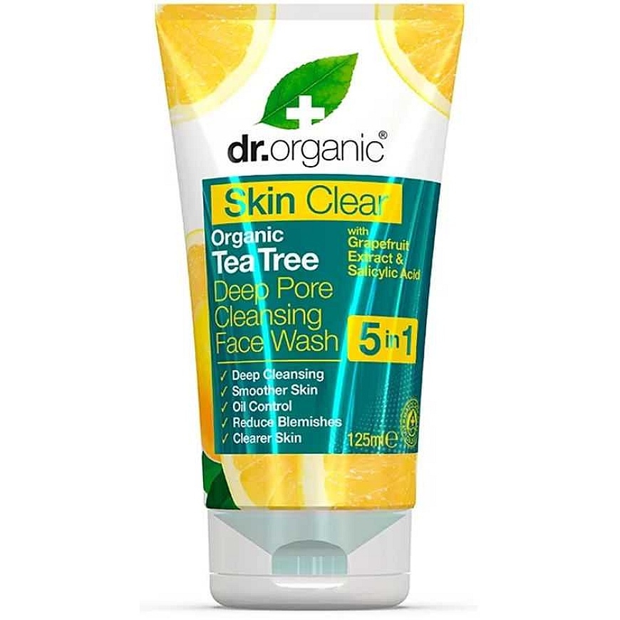 Dr. organic SKIN CLEAR kasvojenpuhdistusaine 125 ml