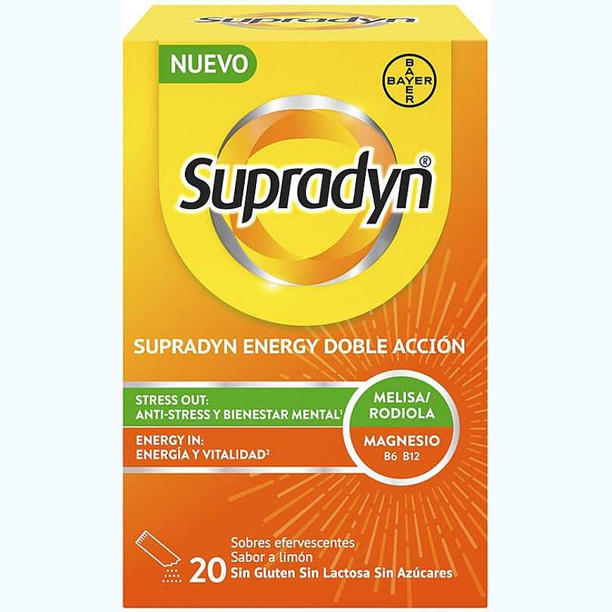 SUPRADYN ENERGY double action effervescent sachets 20 units