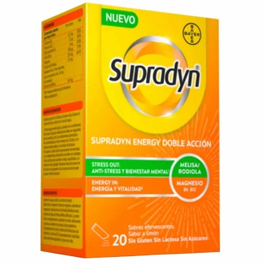 SUPRADYN ENERGY divu darbību efervescentās paciņas 20 gab. – 2