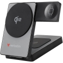 "Verbatim Charge 'n' Go Qi2 3-in-1" magnetic wireless power bank, 5000 mAh, USB-C, Gray "Verbatim Charge 'n' Go Qi2 3-in-1" magnetic wireless power bank, 5000 mAh, USB-C, Gray